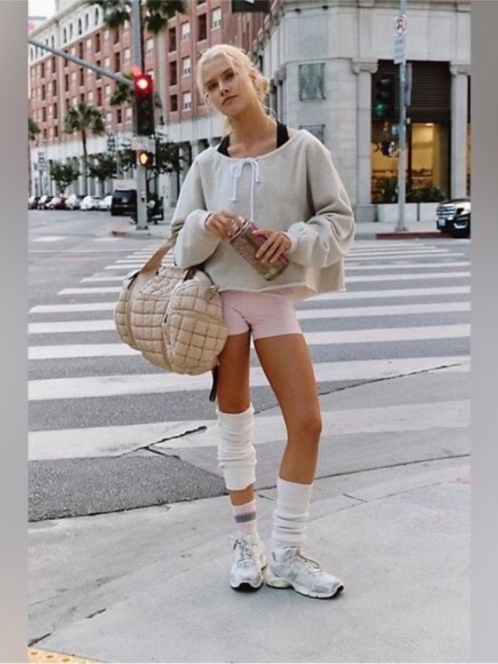 Free People Movement For the Win Off Shoulder Sweatshirt